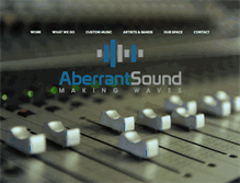 Tablet Screenshot of aberrantsound.com